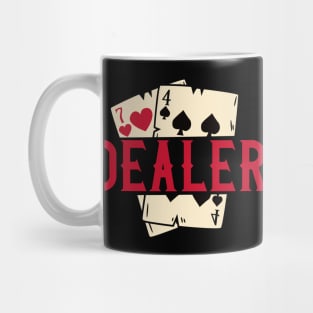 Casino Card Dealer I Poker I Blackjack print Mug